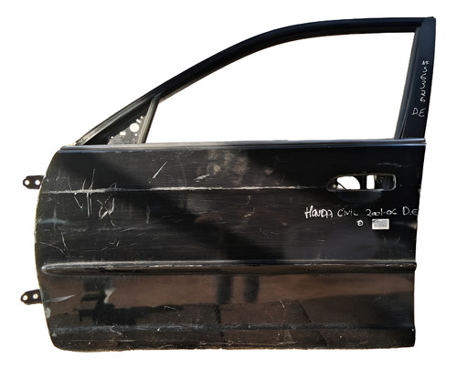 Porta Dianteira Esquerda Honda Civic 2001 A 2006  Detalhe Esquerdo Preto