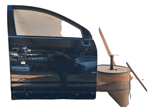 Porta Dianteira Direita Gm Captiva 2008 A 2017 Detalhe Direito Preto