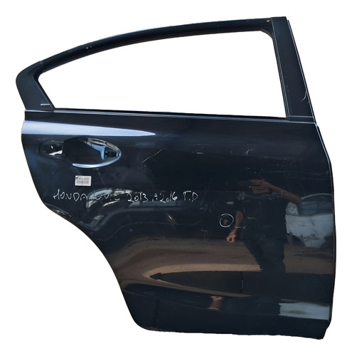 Porta Traseira Direita Honda Civic 2013 A 2016 Detalhe Direito Preto