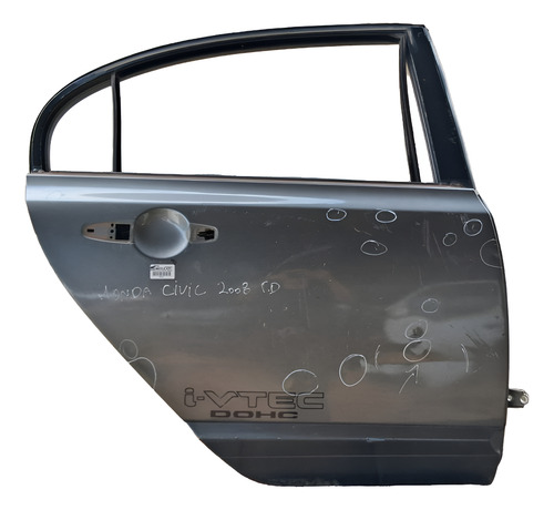 Porta Traseira Direita Hona Civic 2007 A 20011 Detalhe Direito Cinza