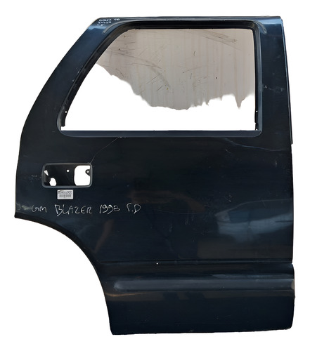 Porta Traseira Direita Gm Blazer 1997 A 2000 Detalhe Direito Preto