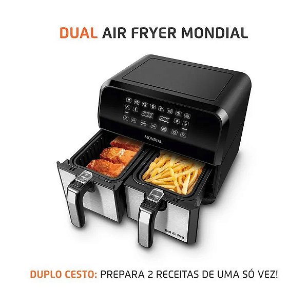 Fritadeira Air Fryer Duplo Mondial Afd-01-Bi 220v