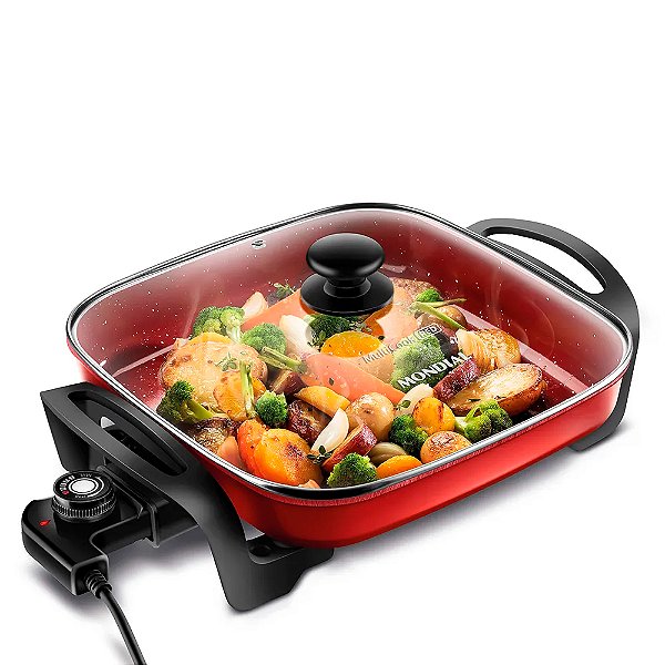 PANELA ELÉTRICA GRILL MULTICOOK RED PE-49 1250W 127V