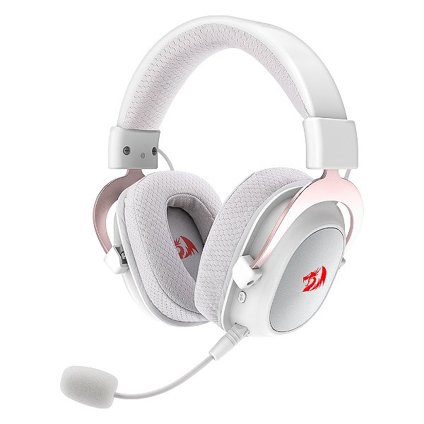 Headset Gamer Zeus Pro Sakura Edition Branco