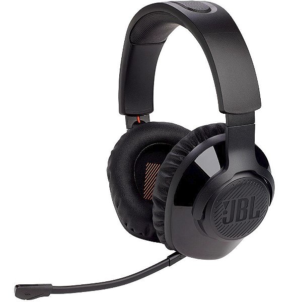 Headset Gamer sem Fio Jbl Linha Quantum 350wl, P2, Drivers 40mm, Preto