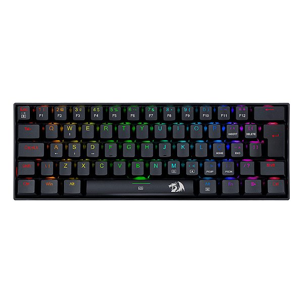 Teclado Mecanico Gamer Dragonborn Rgb Preto K630rgb-1 Switch Azul Abnt2
