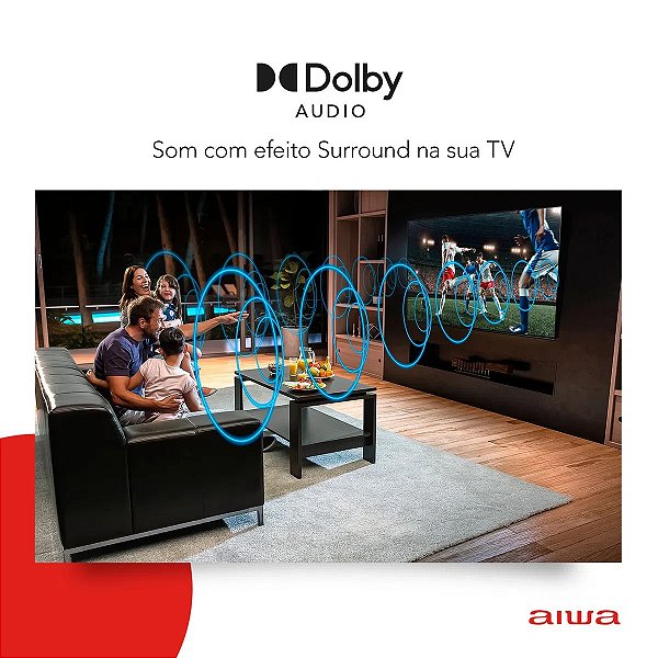 Smart Tv 43 Polegadas Aiwa Aws-Tv-43-Bl-02-A