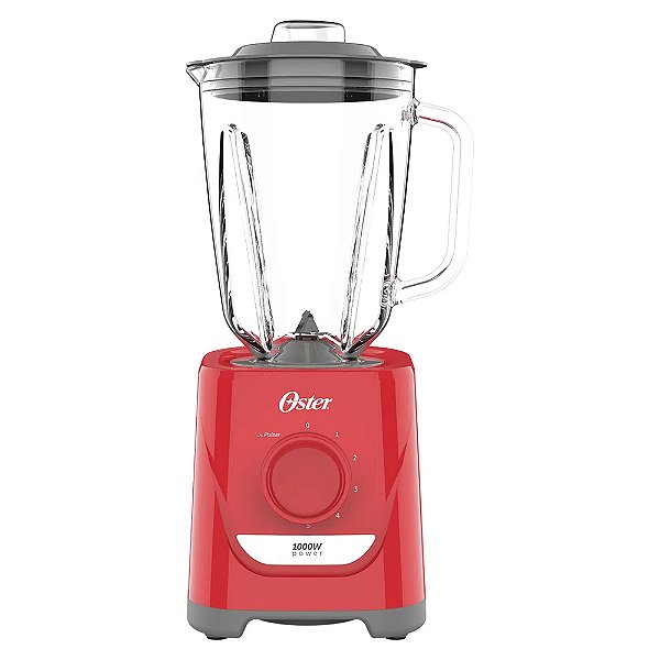 Liquidificador Power Oster  1000w Vermelho 1,5l Oliq501 - 127v