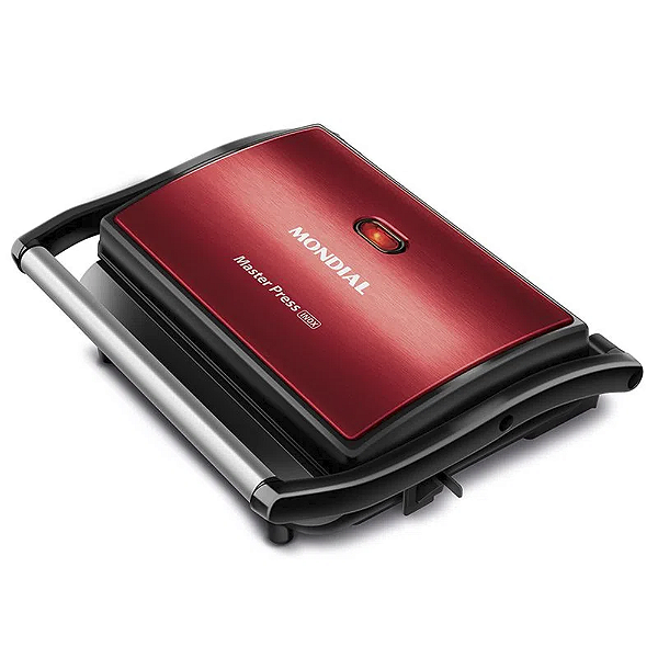 Grill Mondial Press Vermelho Inox Pg-01-Rc 220v