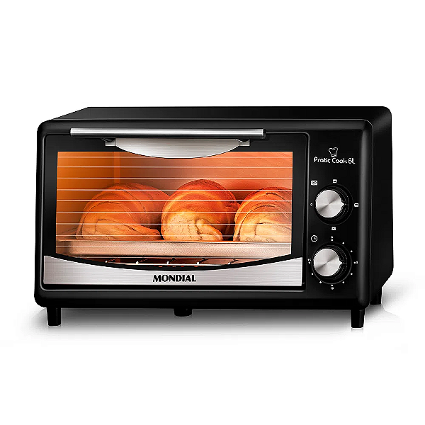 Forno Eletrico Mondial Fr-09 60hz 6 Litros  220v Preto