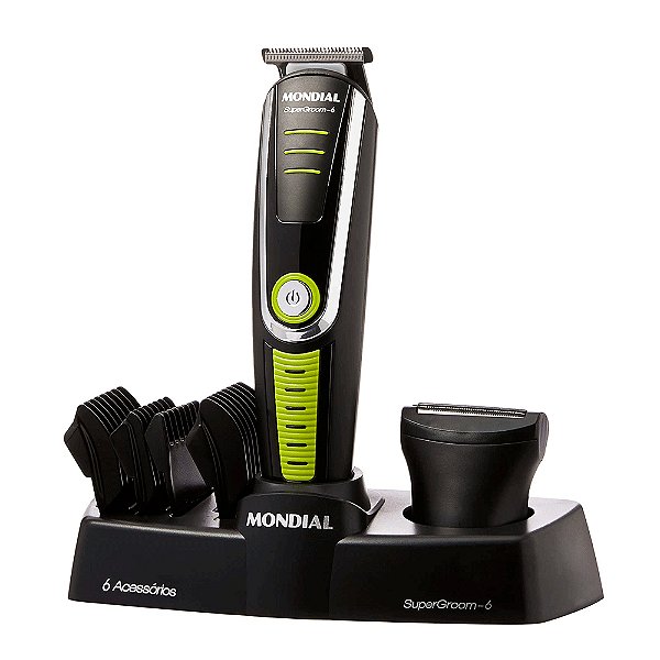 Aparador de Pelos Mondial BG-04 Super Groom 6 em 1 Recarregável Bivolt