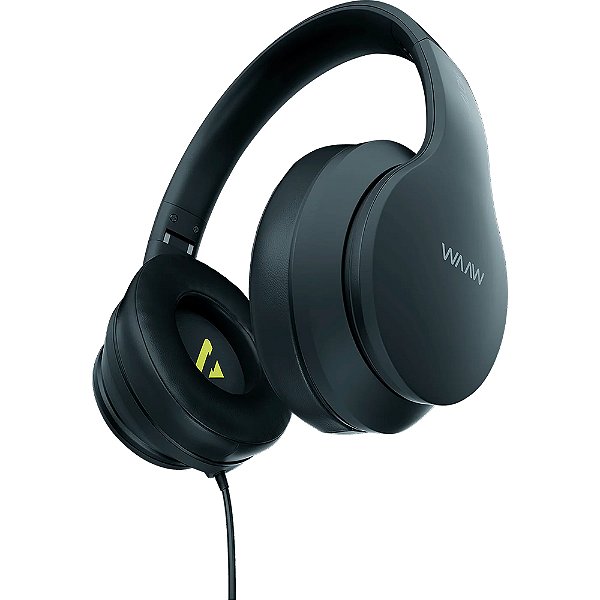 Fone De Ouvido Com Fio Waaw Sense 100hw Preta