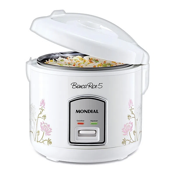 Panela De Arroz Bianca Rice 5, Mondial, Branco, 400W, 110V - NPE-05-5X