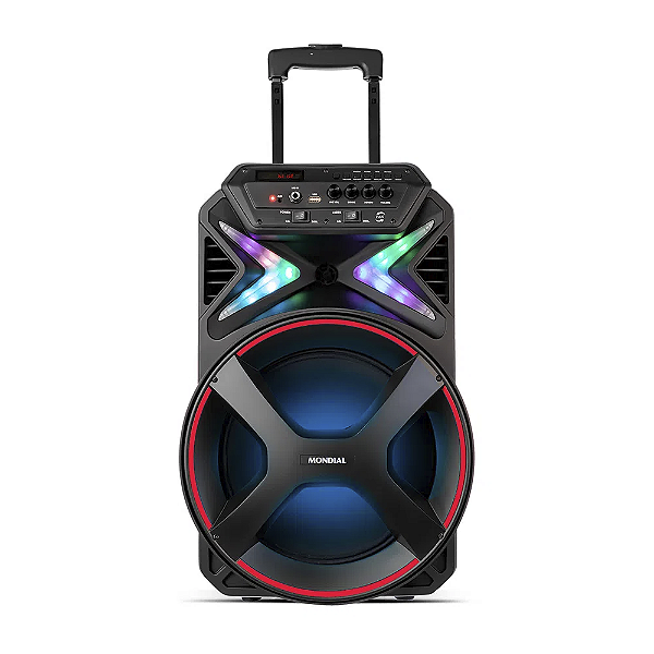 Caixa Amplificada Connect Lights, Mondial, Preto/Vermelho, 400W RMS, Bivolt - CM-400