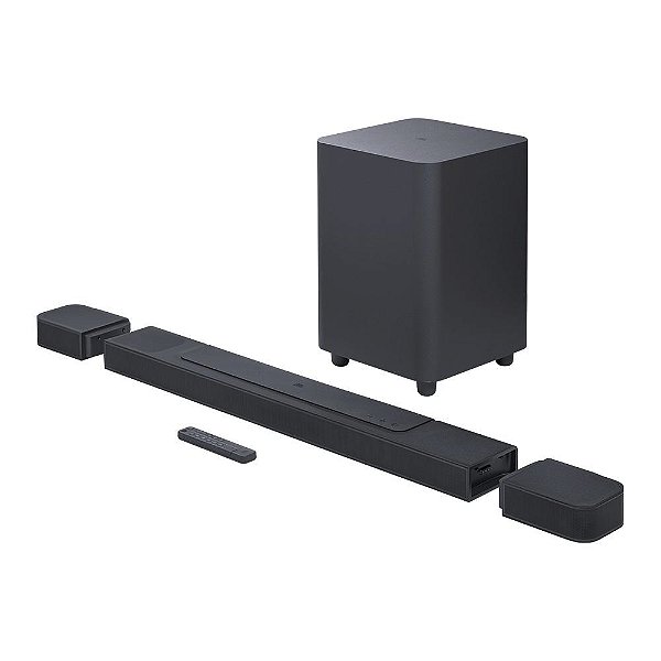 Soundbar Jbl Bar 1000, Bluetooth, 440w Rms, Subwoofer sem Fio, 7.1.4 Canais