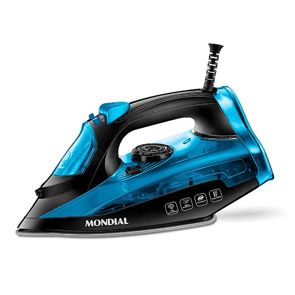 FERRO DE PASSAR A VAPOR F-53 AZUL E PRETO 127V