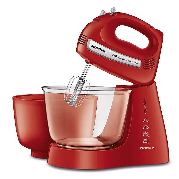 Batedeira Bella Massa B-55-R 500w Vermelha 500W 127v