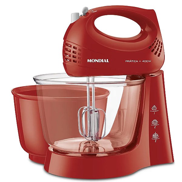 Batedeira Prática B-45-R 400w Vermelha 220v