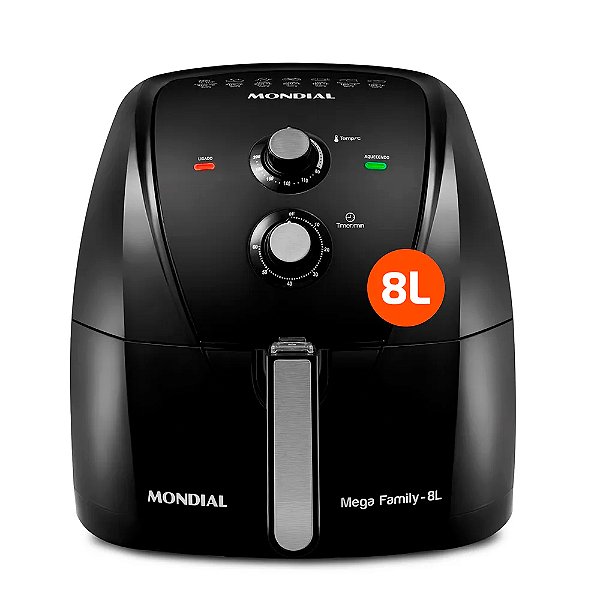 Fritadeira Sem ÓLeo Air Fryer 8l 1900w Afn-80-Fb Preto 127v