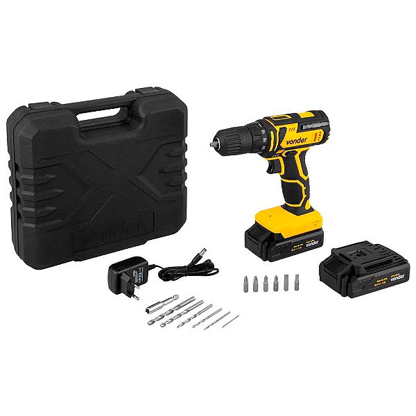 Parafusadeira e Furadeira a Bateria 20v Pfv020 Bivolt - Vonder