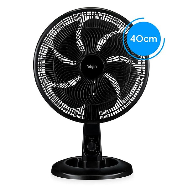 Ventilador de Mesa Elgin Breeze Air Preto 40cm 7 Pás 127v