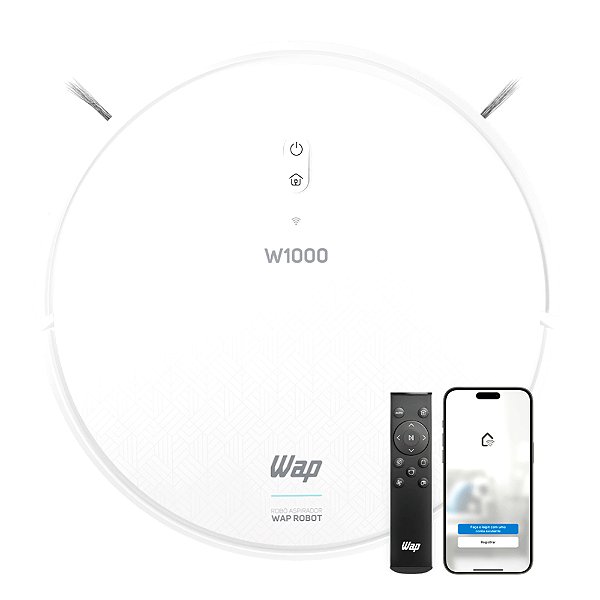 Robô Aspirador de Pó Wap Robot W1000 - Branco