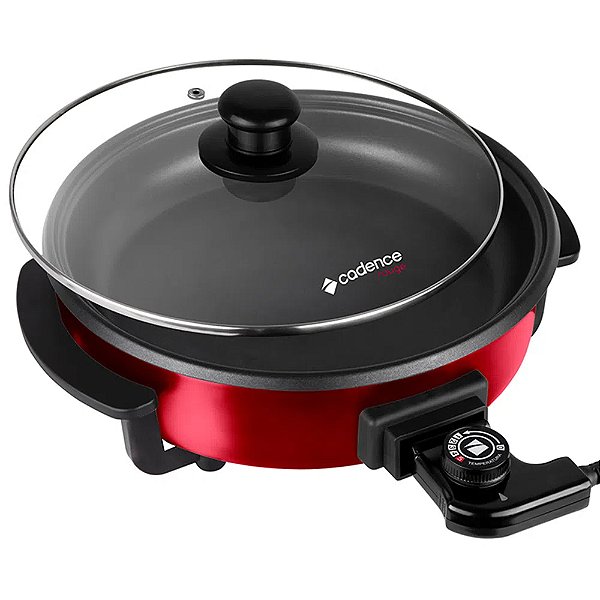 Panela Eletrica Cadence Pan610 220v Rouge 30cm