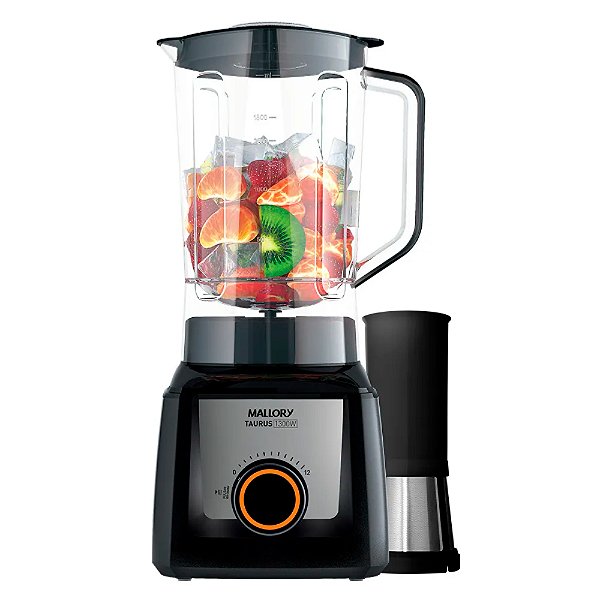 Liquidificador Mallory Taurus 12 V 1300w 3,1 L Preto 220v
