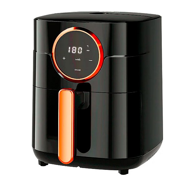 Fritadeira Elétrica Touch 4l Tridimensional 360 Preta 127v