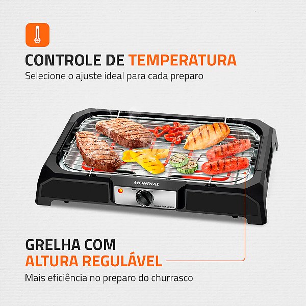 Churrasqueira Elétrica Grand Steak/Grill Ch-06 2000w 220v