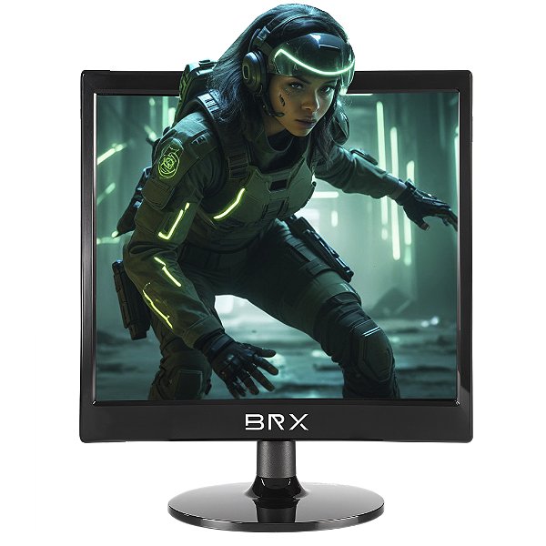 Monitor Brx 17" Led Pro Hdmi Vga Preto