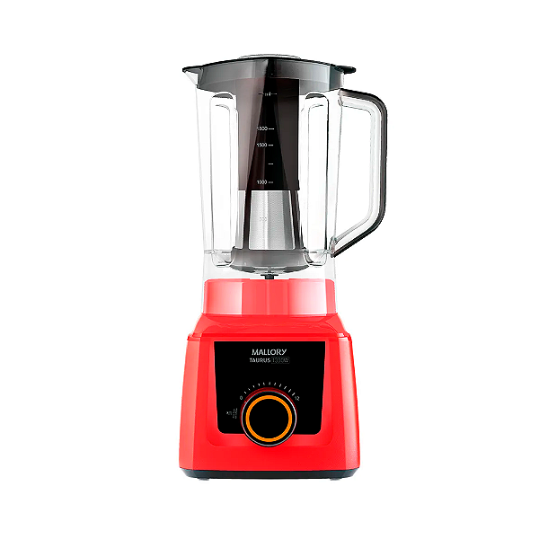 Liquidificador Mallory Taurus 1300w 12 velocidades Verm 127v