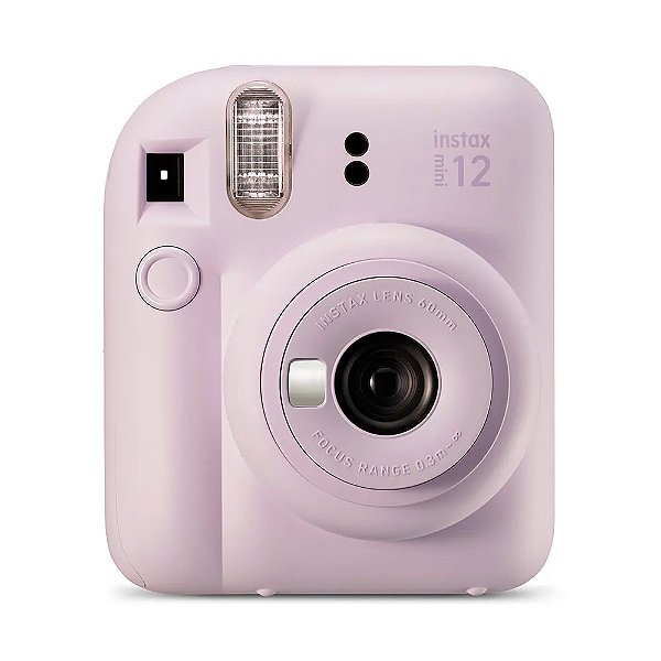 Kit Camera Instax Mini 12 com Pack 10 Fotos Bolsa Lilas Me