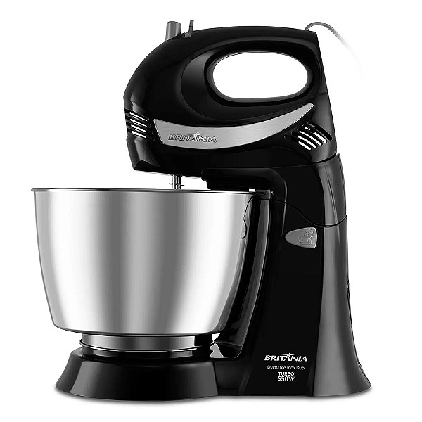 Batedeira Britânia Diamante Inox Turbo Duo 4,3l 550w 127v