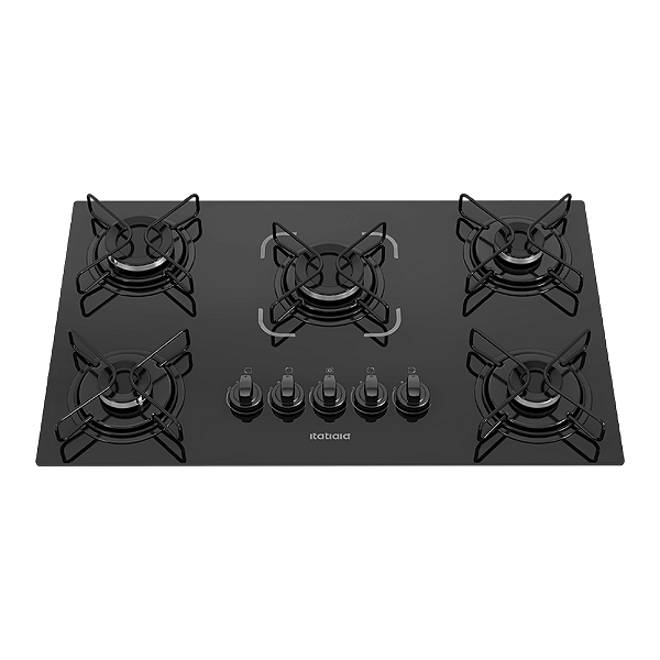 Cooktop Itatiaia Essencial 5 Bocas Preto Bivolt