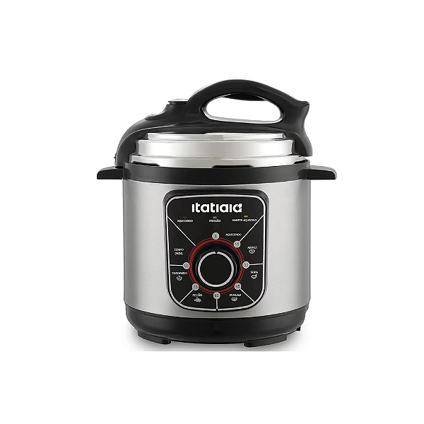 Panela de Pressão Elétrica Itatiaia Essencial 3l 700w Inox Preto 220v