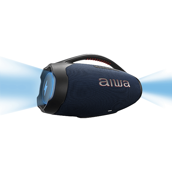 Caixa de Som Boombox Plus Aiwa Bbs-01-lbl 200w Azul