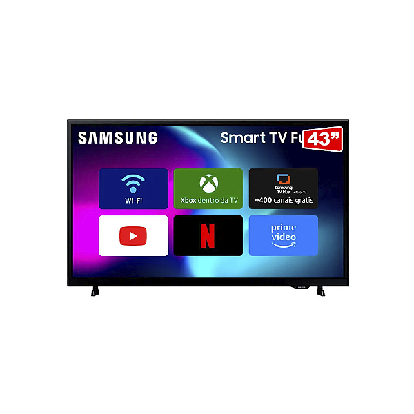 Monitor Smart Tv 43'' Fhd Ls43f6000fgxzd Tizen - Preto
