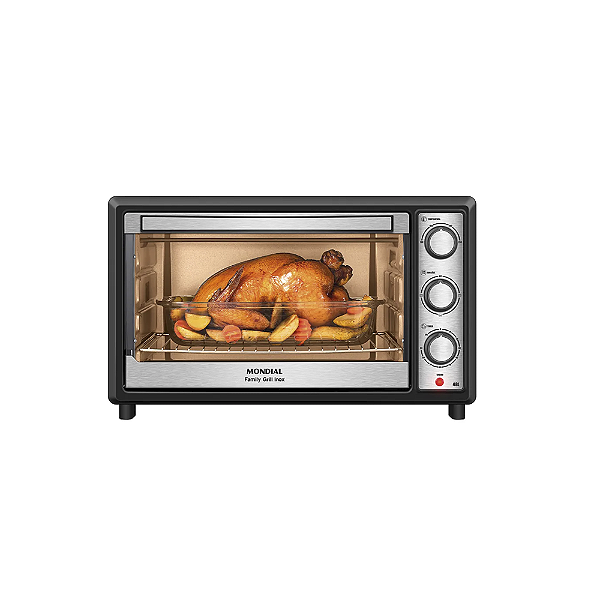 Forno Elétrico Mondial Family 48l Inox  1800w Frn48bi 127v