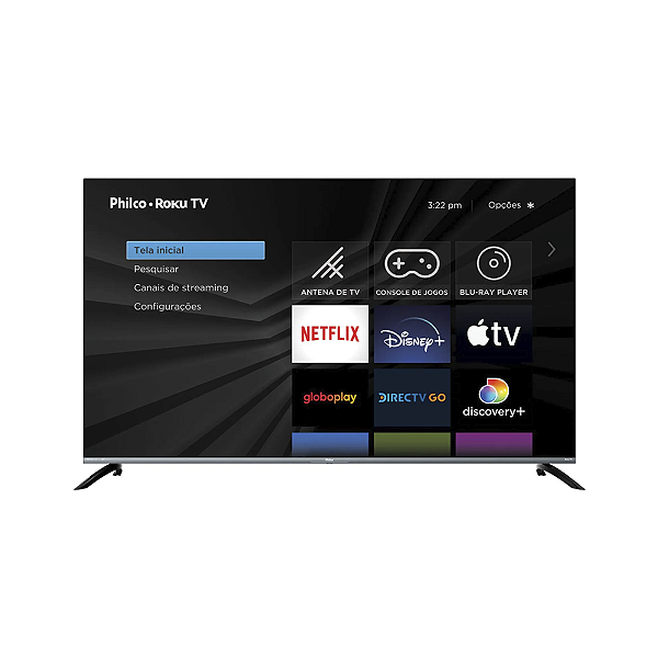 Smart Tv 58'' Philco Led 4k Roku Dolby Áudio Ptv58g70r2csgbl