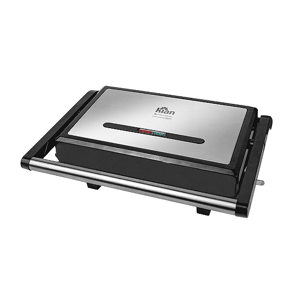 Sanduicheira Grill Kian Panini Inox 1200w Preto Inox - 127v