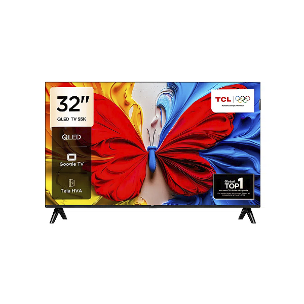 Smart Tv Tcl 32 Polegadas S5k Qled Fhd Hdr10 32s5k