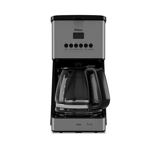 Cafeteira Philco 1000w Painel Digital Pcf40b Preto Inox 220v
