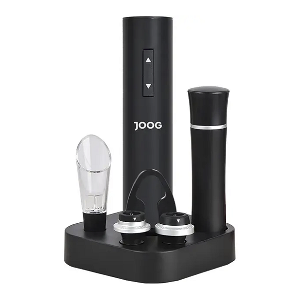 Abridor Elétrico de Vinho Portátil Joog Jg-ew3 Led Preto