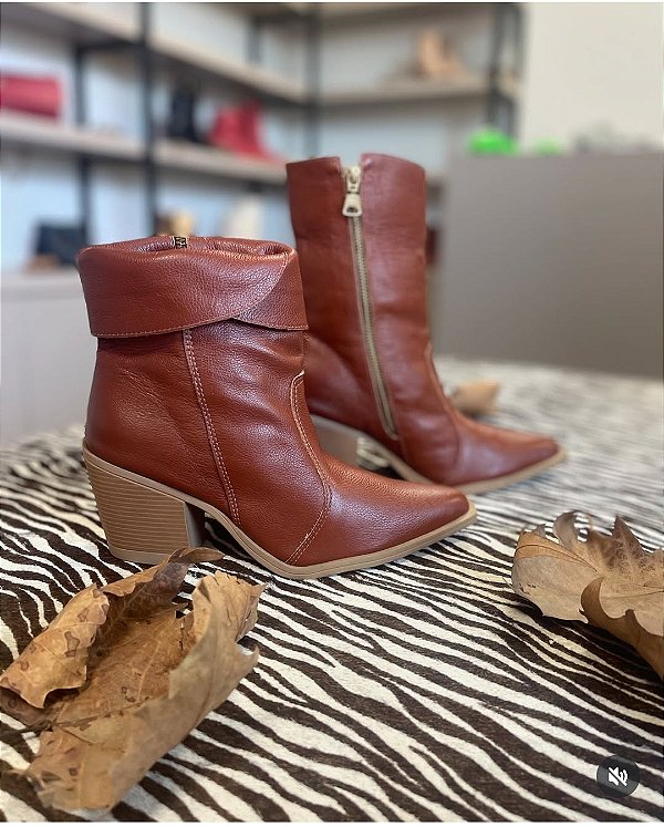 Bota wester de couro legítimo para uso diário