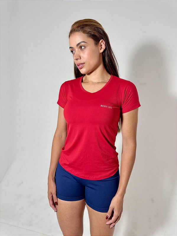 Baby look Poliamida UV - Vermelha