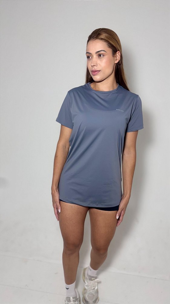 Camiseta Long Poliamida UV - Grafite