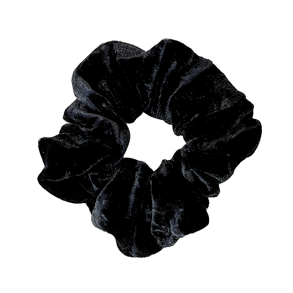 Scrunchie em Veludo Preto