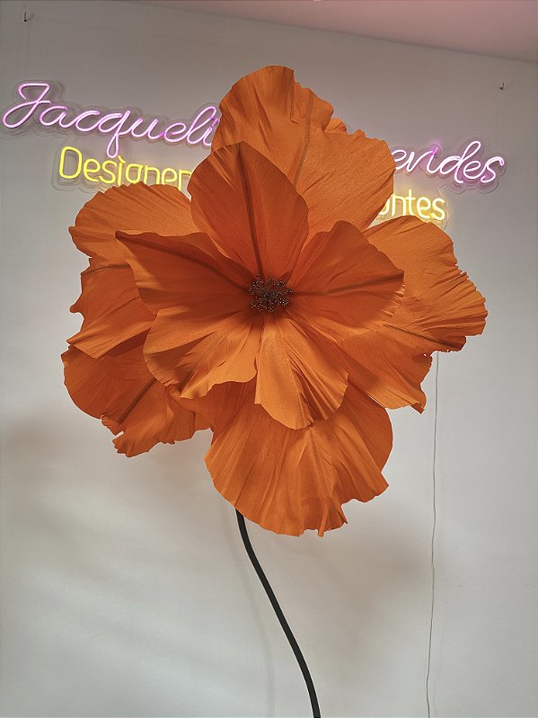 Flor Clássica em Crepom Italiano