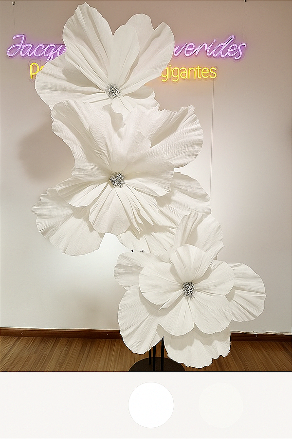 Flor Clássica em Crepom Italiano